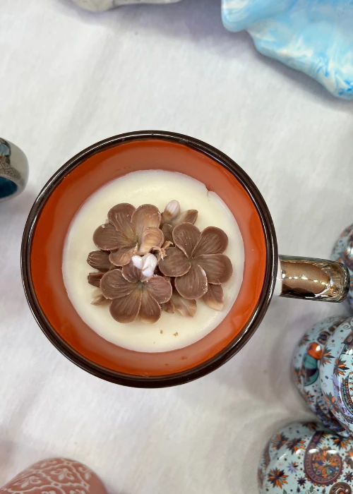 comprar tazas con velas dentro coco arriba