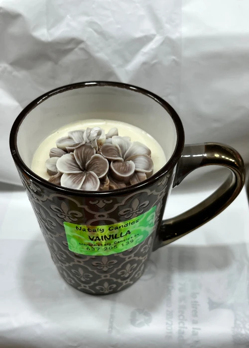 comprar tazas con velas dentro vainilla