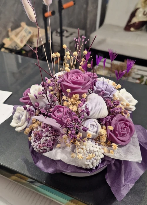 comprar velas centro floral grande