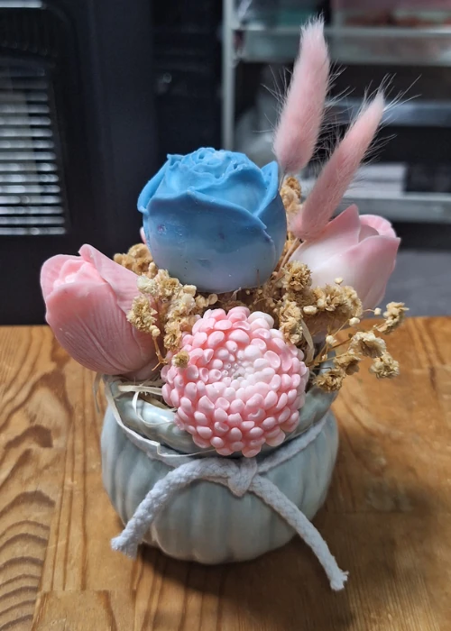 comprar velas centro floral pequeno