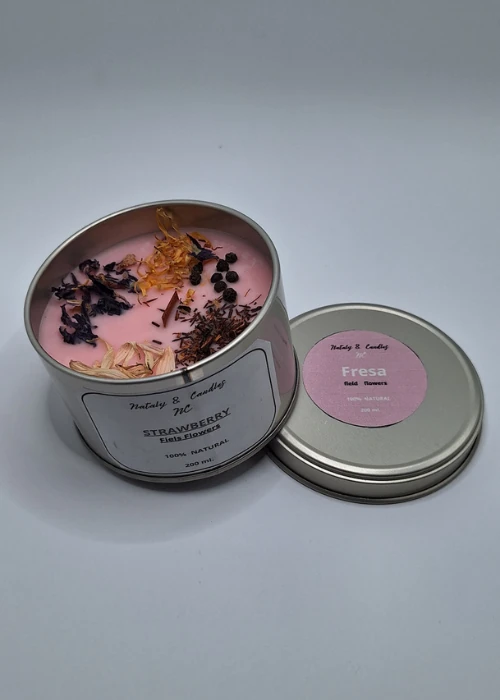 comprar velas en lata aroma fresa