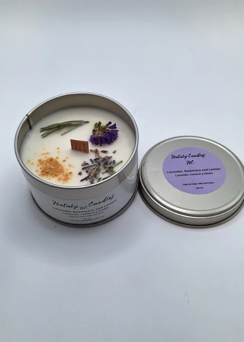 comprar velas en lata aroma lavanda
