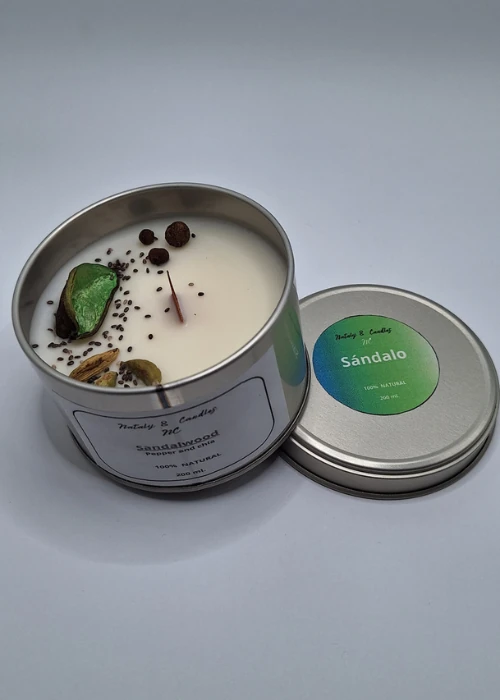 comprar velas en lata aroma sandalo