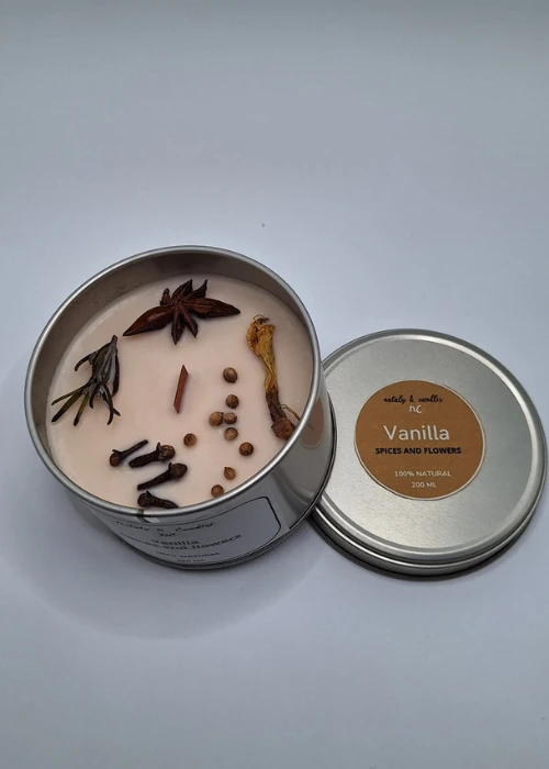 comprar velas en lata aroma vainilla