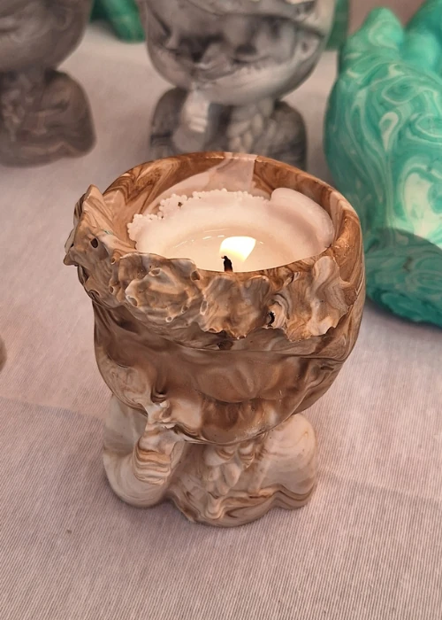 velas de resina acrilica